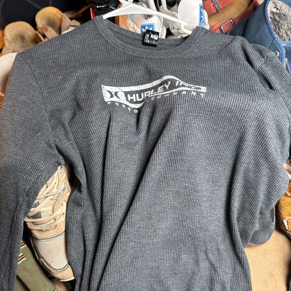 Hurley Gray Long Sleeve Shirt